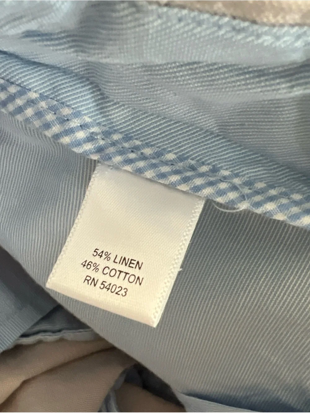 Banana Republic Chino Dress Pants Men 33x30 Ivory Linen Blend Modern Relaxed Fit
